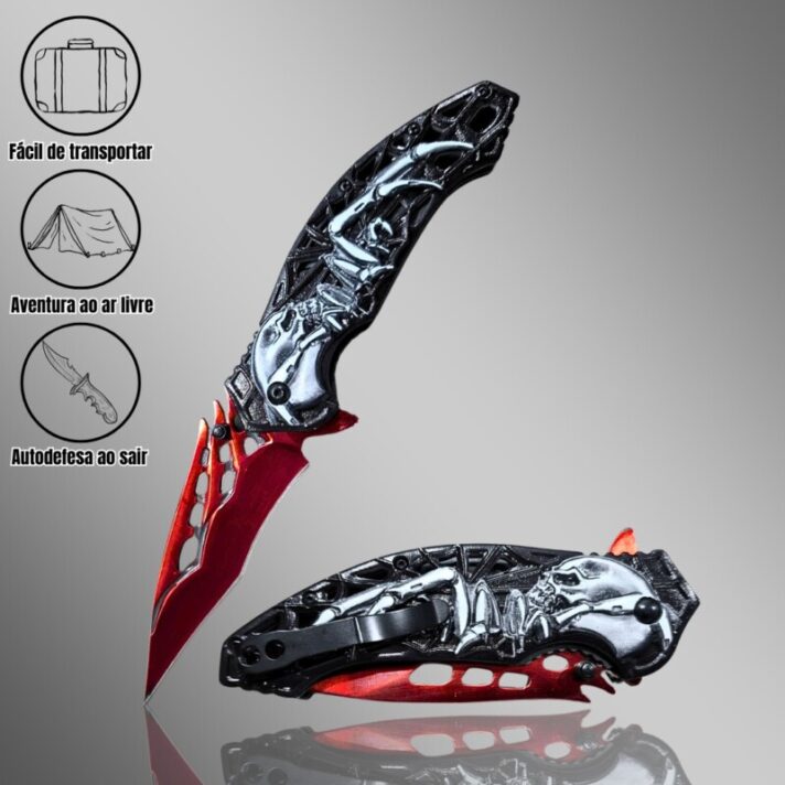 Canivete Caveira Tribal Dark Side Blades CJ-008