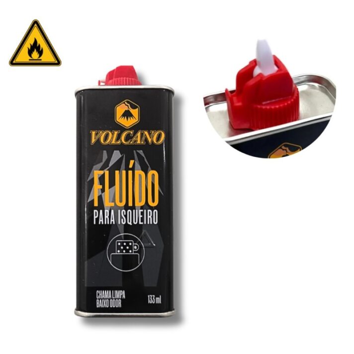 Fluído Para Isqueiro Pedra Pavio Volcano Newport Lata 133ml
