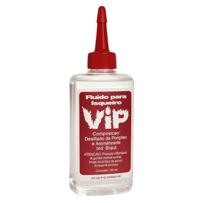 Fluído Vip 60ml para isqueiros de pedra e pávio ou outros a base de fluído VIP-60ML