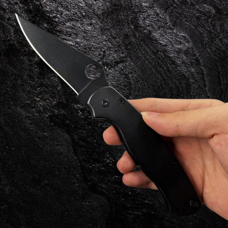 Canivete Spyderco 21cm Aço 9Cr18Mov - c/ Clip E Trava de Segurança CJ-70 - Imagem 6