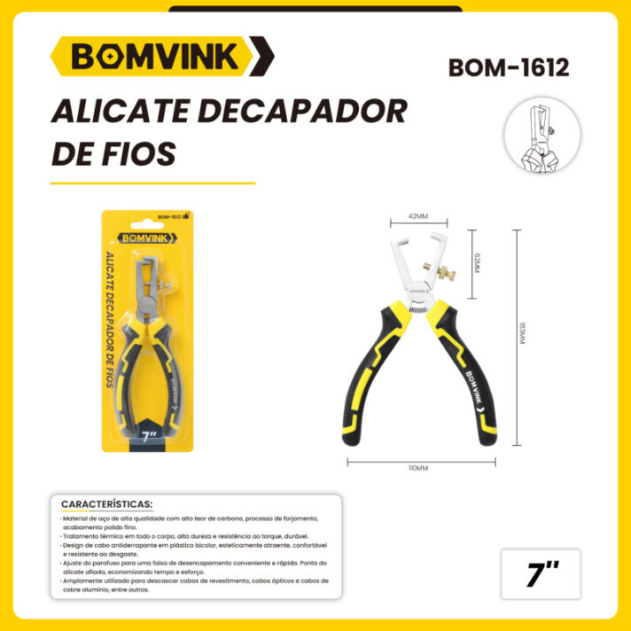 Alicate Decapador de Fios BOMVINK BOM-1612
