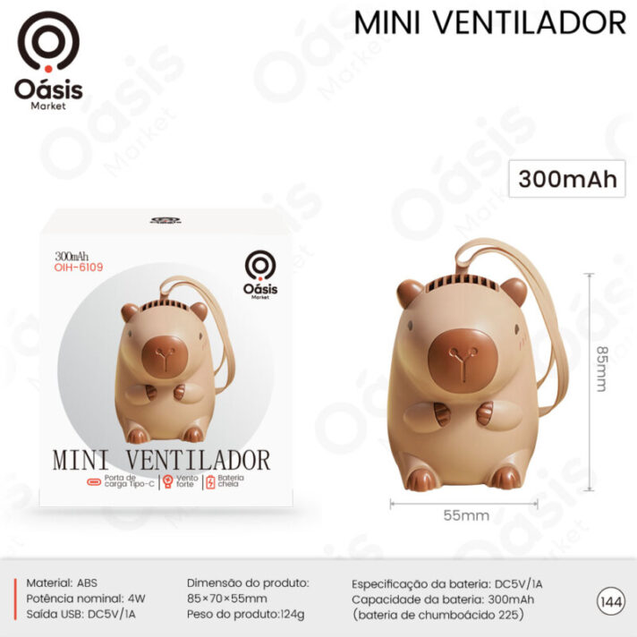 Mini Ventilador 300mAH OÁSIS OIH-6109