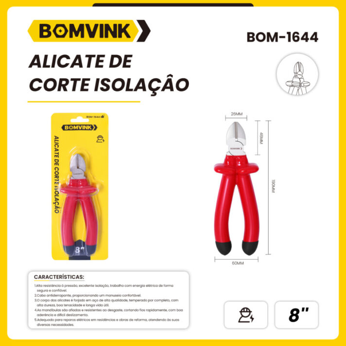 Alicate de corte Isolação BOMVINK BOM-1644