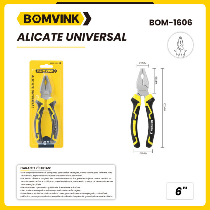 Alicate Universal BOMVINK BOM-1606