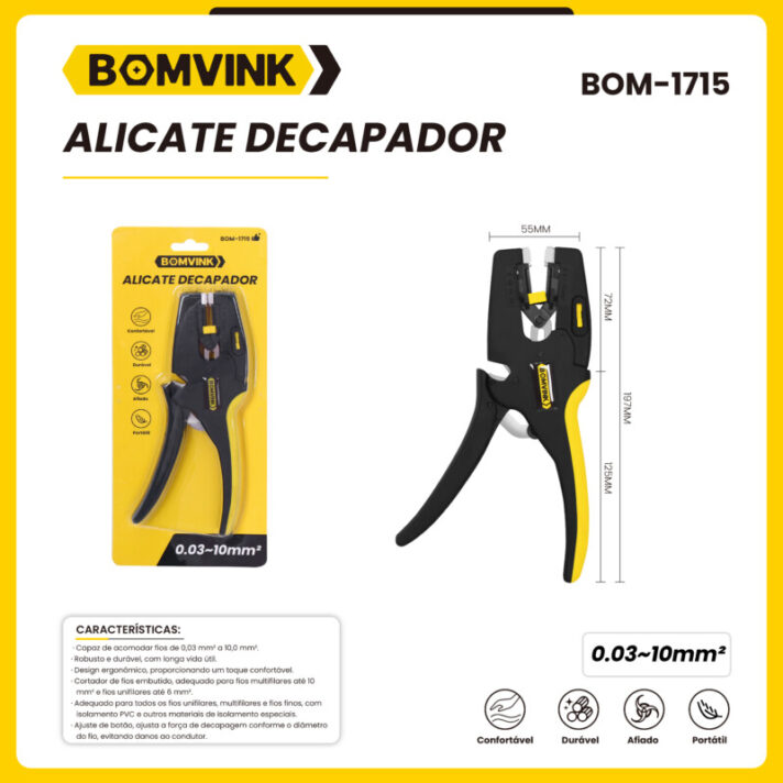 Alicate Decapador BOMVINK BOM-1715