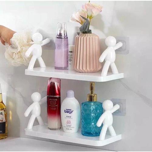 Prateleira Design Boneco s/ Furos c/ Adesivo Resistente BM-F1609