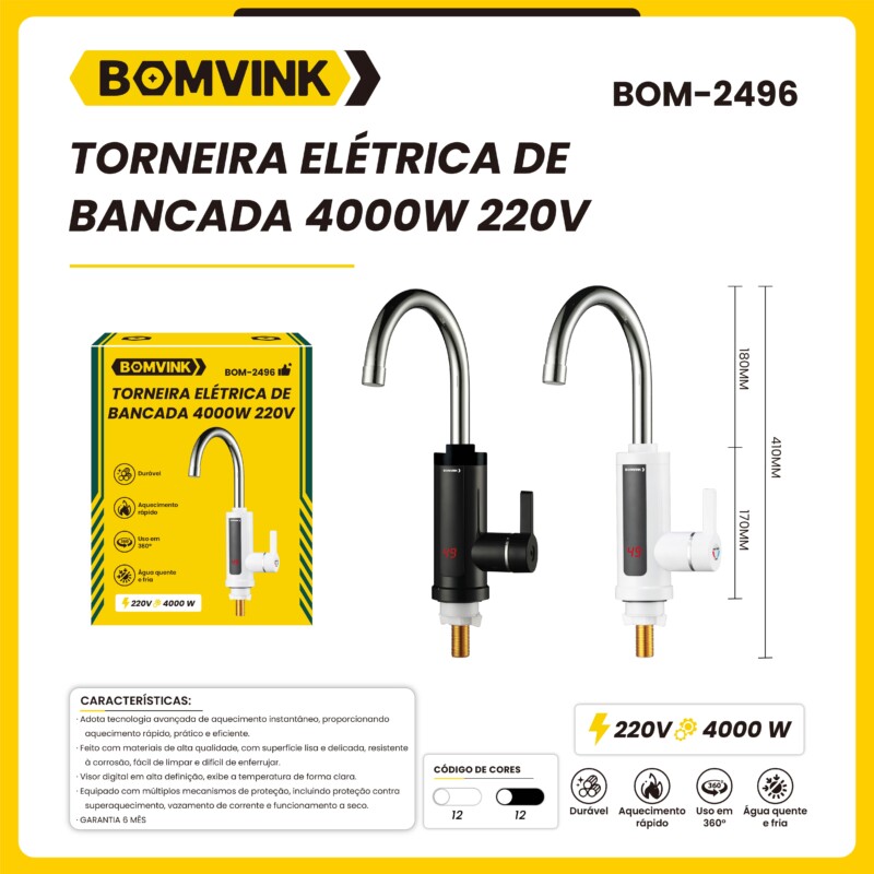 TORNEIRA ELÉTRICA DE BANCADA 4000W 220V BOMVINK BOM-2496 – CJ Blademaster