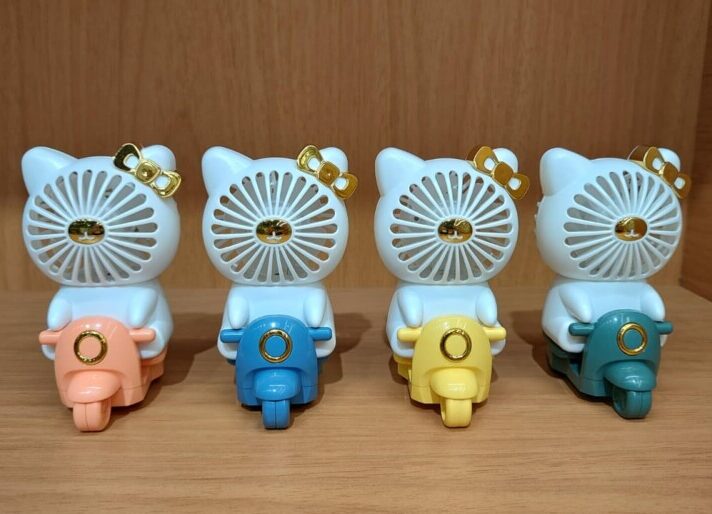 Mini Ventilador Gatinho na Motoquinha - HD 6609