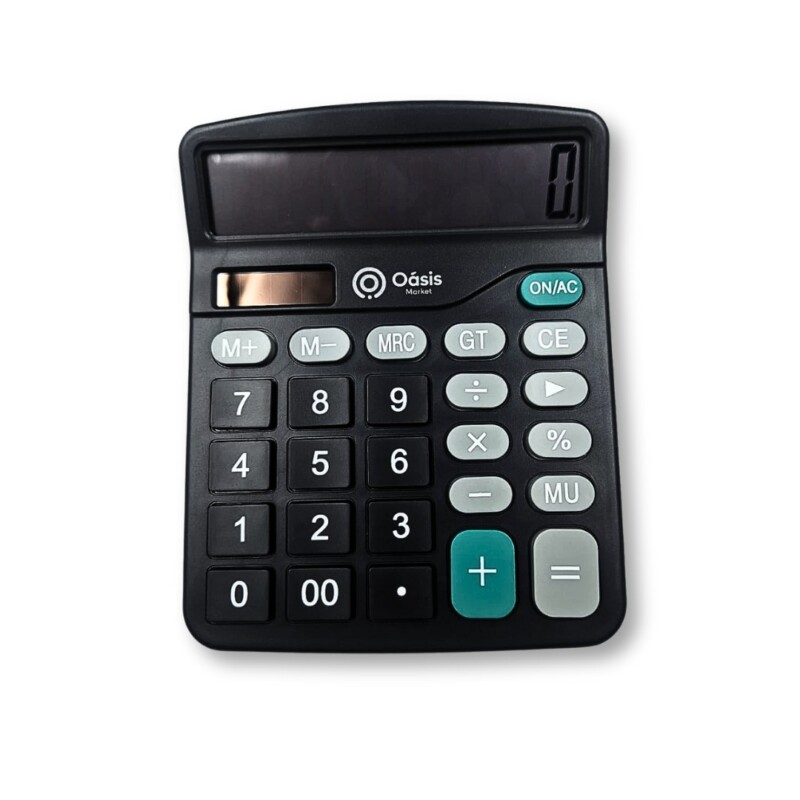 Calculadora c/ fonte de Energia Dupla ( energia solar +1 bateria) OÁSIS MARKET OIA-8302