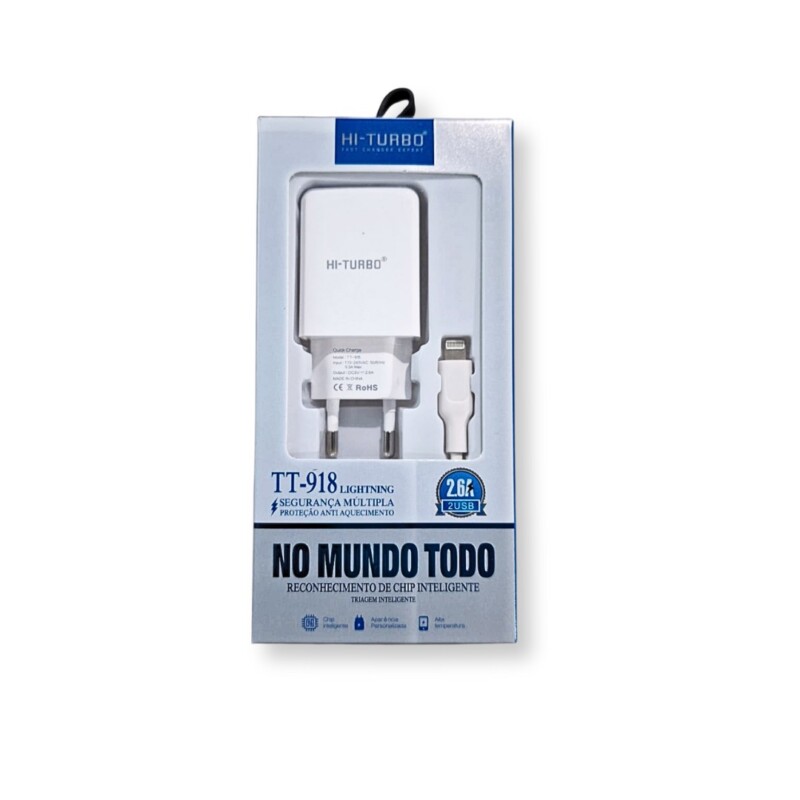 Carregador Rápido Tipo USB-C 2.6A TT-918-Lightning - Imagem 2