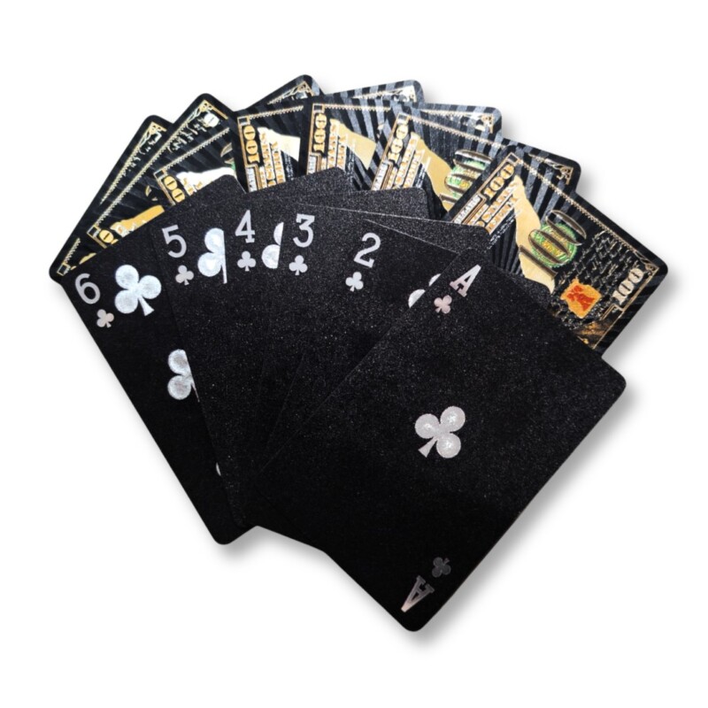 Baralho de Plástico á Prova d'água c/padrão dólares YWJS-8 - Imagem 4