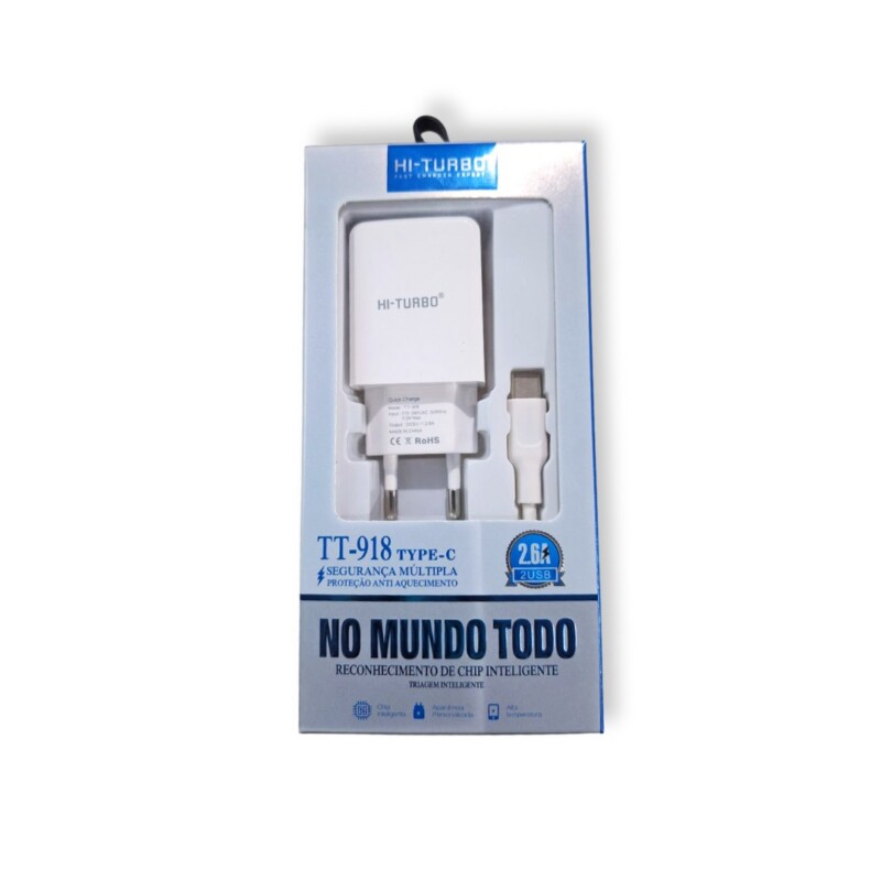 Carregador Rápido Tipo C 2.6A TT-918-C - Imagem 2