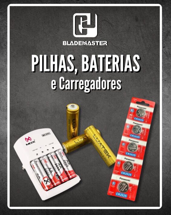 Pilhas, Baterias e Carregadores