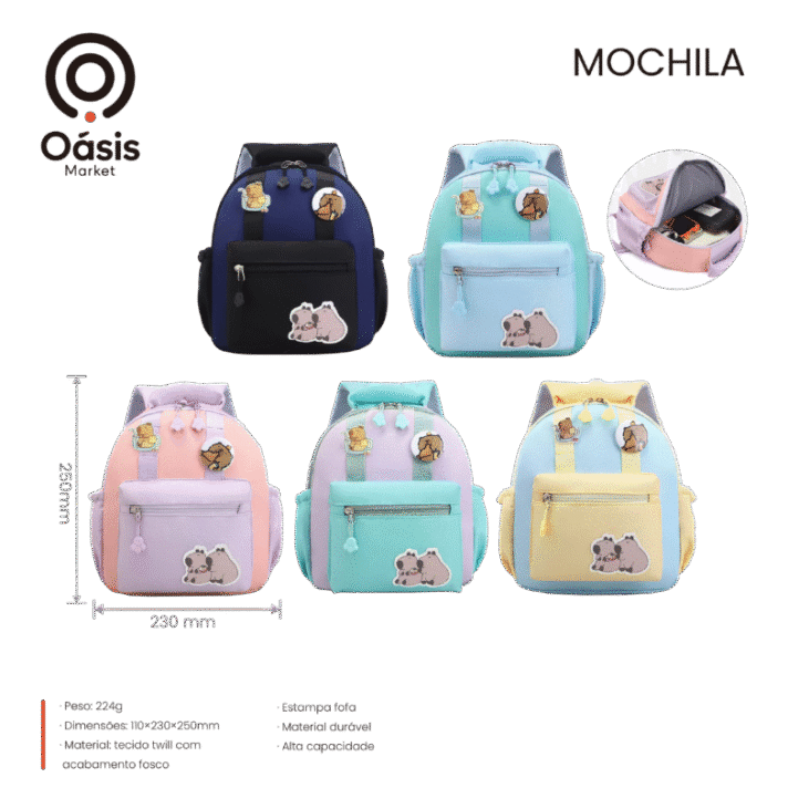 MOCHILA PEQUENA INFANTIL OASIS OIA-8051