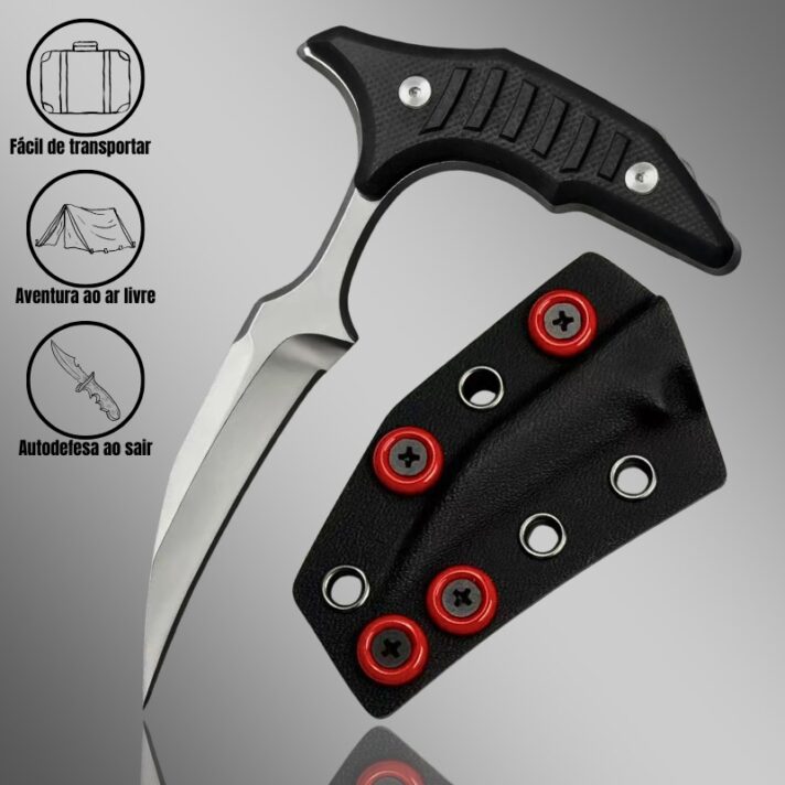 Mini Faca Adaga de Empurrão 11,5cm Lâmina em Aço D2 e Cabo em G10 MICRO-B