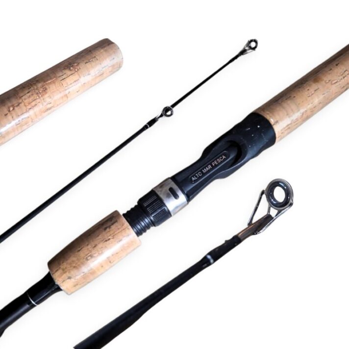Vara Para Pesca Carretilha 2 Partes 5-3 (1.60M) 8-15LB – Mix Carbono ALTO MAR HY-CORKQB-1.6