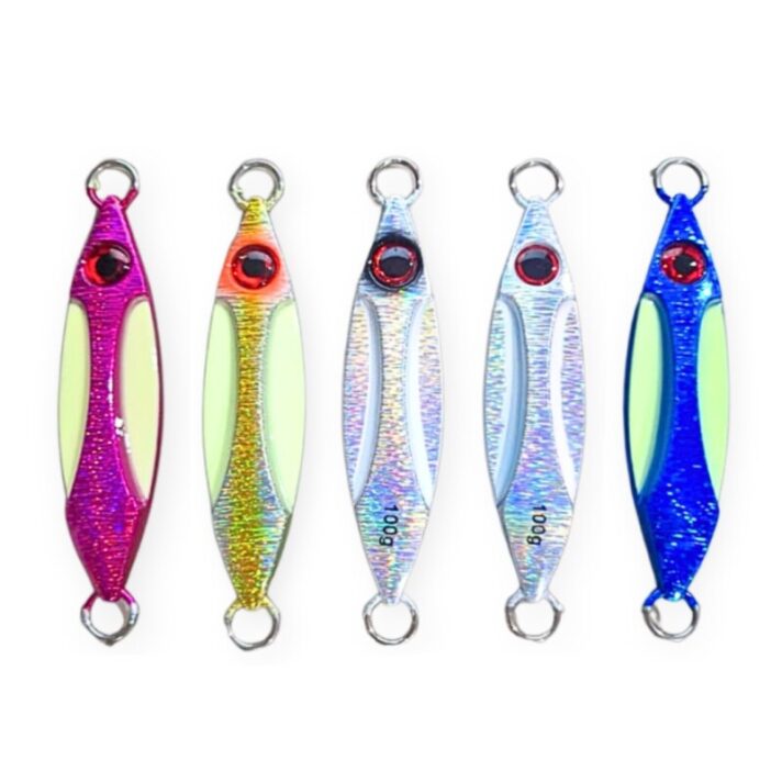 Isca de Pesca Alto Mar Refletiva c/ formato de peixe (unidade) 100g TBYE-14-100