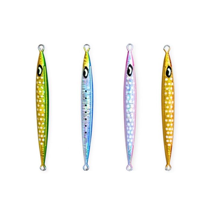 Isca de Pesca Cast Fun Refletiva c/ formato de peixe com bolinhas (unidade) 100g TBYE-6-100