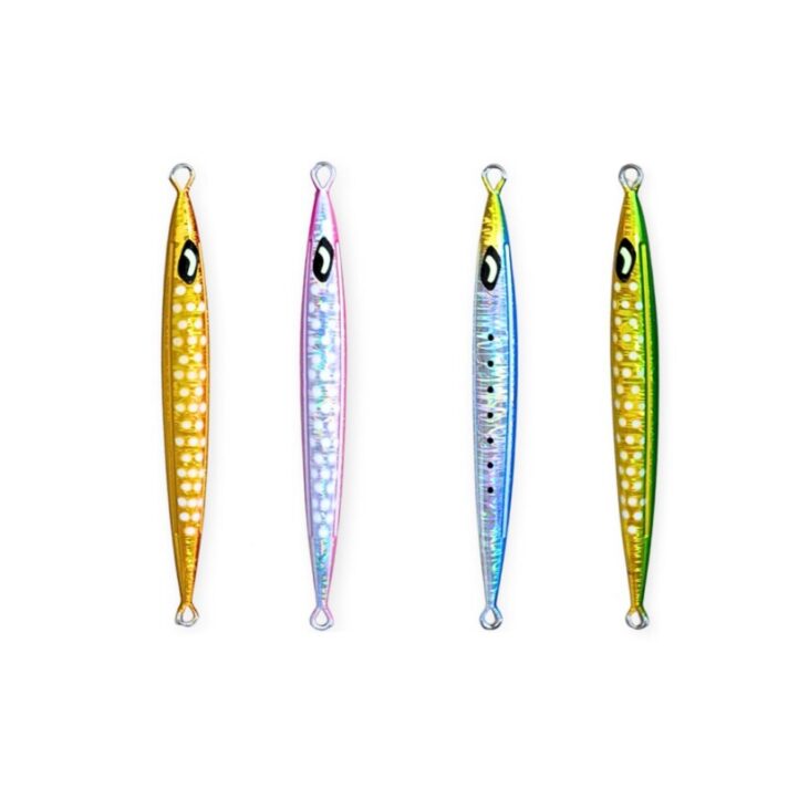 Isca de Pesca Cast Fun Refletiva c/ formato de peixe com bolinhas (unidade) 300g TBYE-6-300