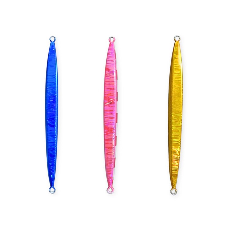 Isca de Pesca Jigging Lure peixe fino c/ listras Refletivas (unidade) 150g TBYE-2-150 - Imagem 2