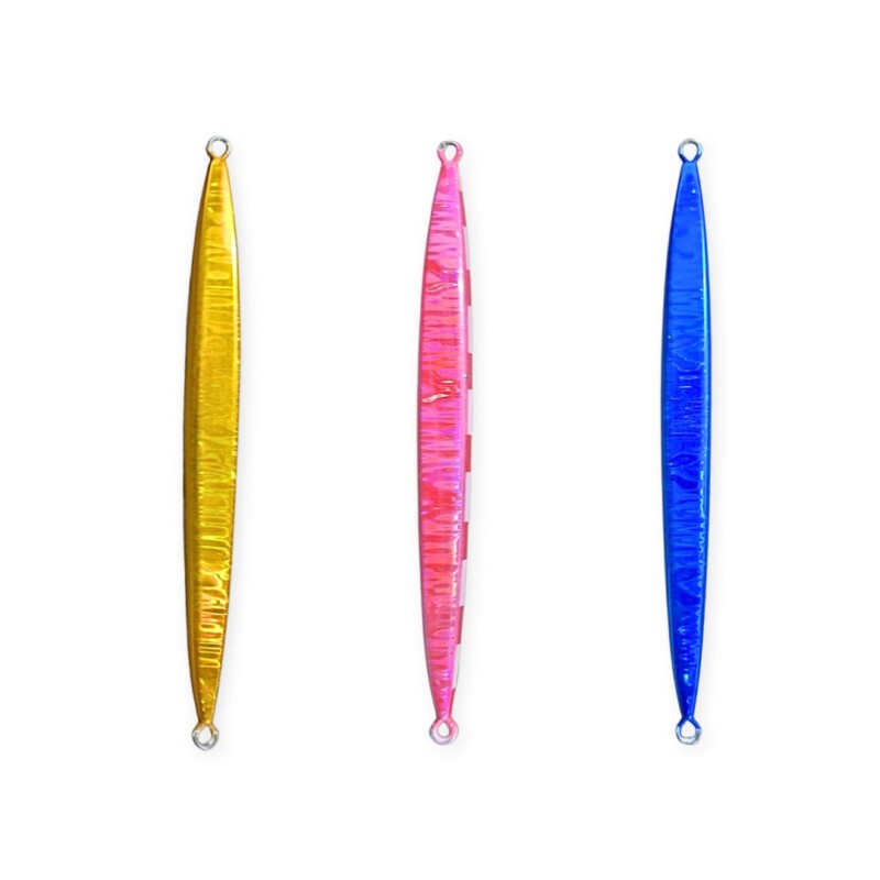 Isca de Pesca Jigging Lure peixe fino c/ listras Refletivas (unidade) 200g TBYE-2-200 - Imagem 2
