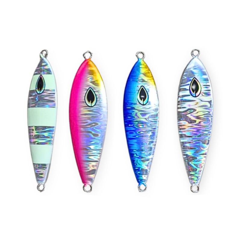 Isca de Pesca Alto Mar Refletiva c/ formato de peixe 1 olho (unidade) 80g TBYE-3-80 - Imagem 2