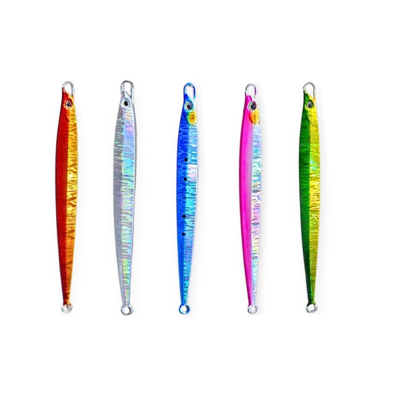 Isca de Pesca Cast Fun Refletiva c/ formato de peixe fino (unidade) 160g TBYE-5-160 - Imagem 2