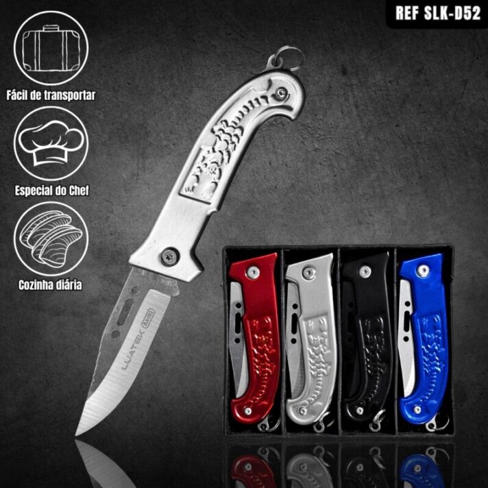Kit com 4 Canivetes Abertura Manual Para Camping Luatek SLK-D52