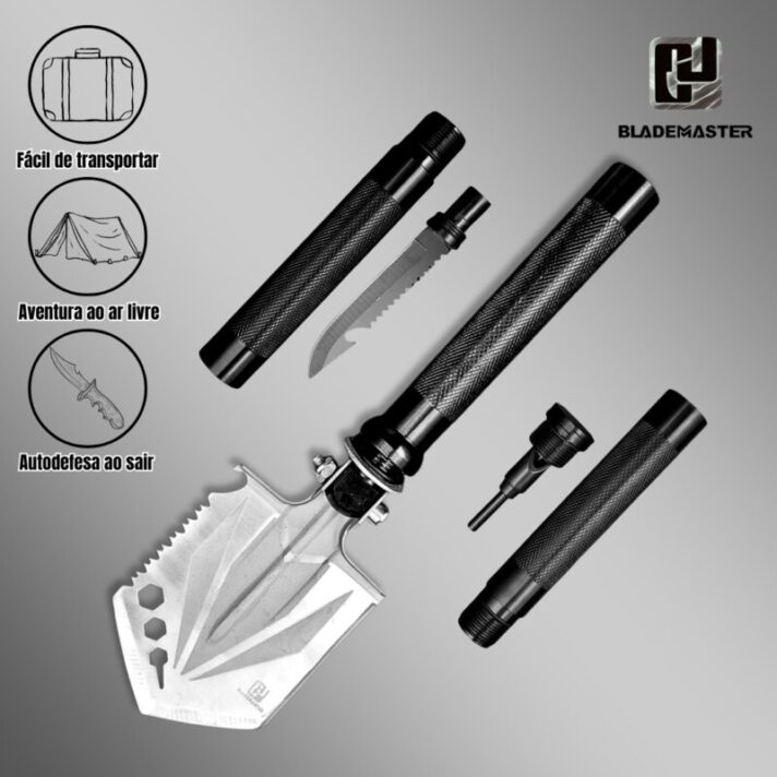 Kit Pá Tatica Dobrável Militar Escavação Multifunção 10 Em 1 CJU-0028