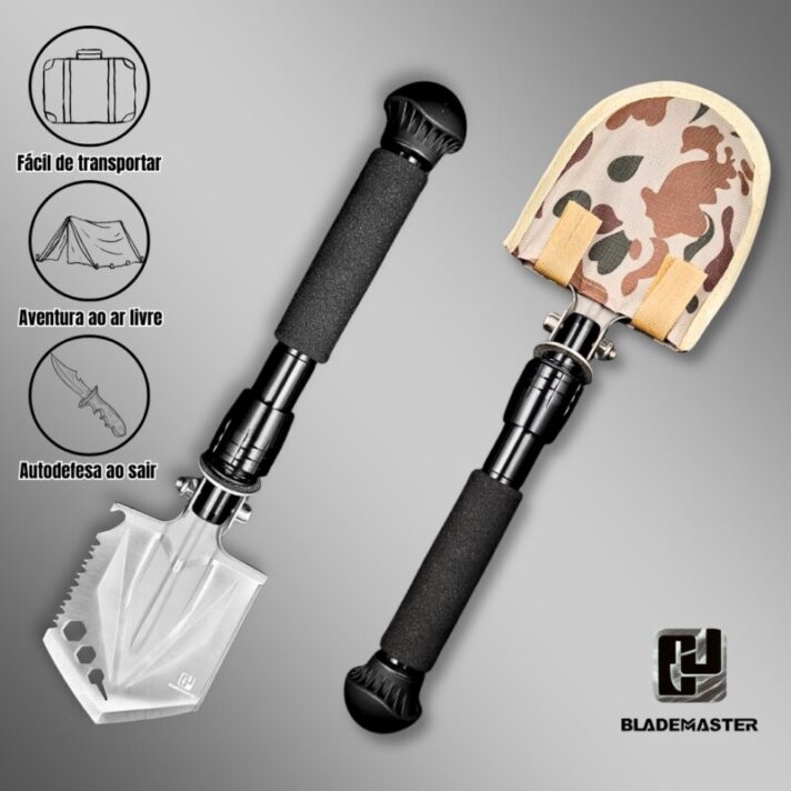 Kit Pá Tatica Dobrável Militar Escavação Multifunção 6 Em 1 CJU-0026