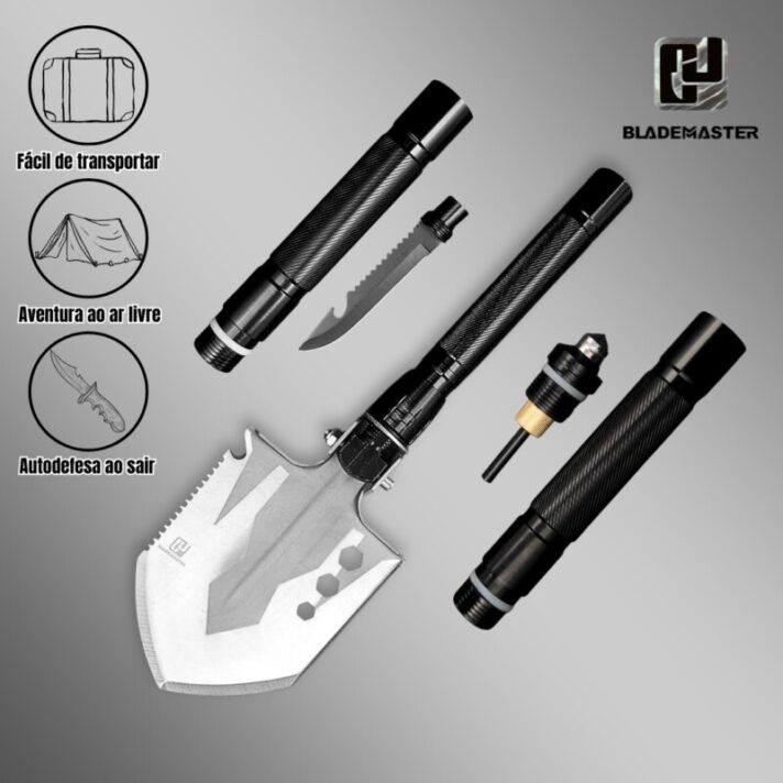 Kit Pá Tatica Dobrável Militar Escavação Multifunção 10 Em 1 CJU-0027