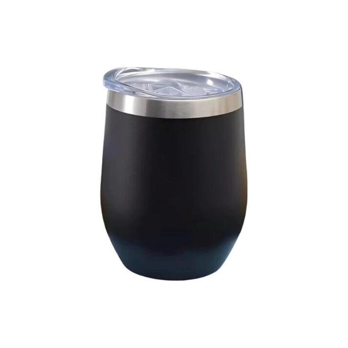 Cuia Preta 360ml com Tampa Hermética B-2024 Preto