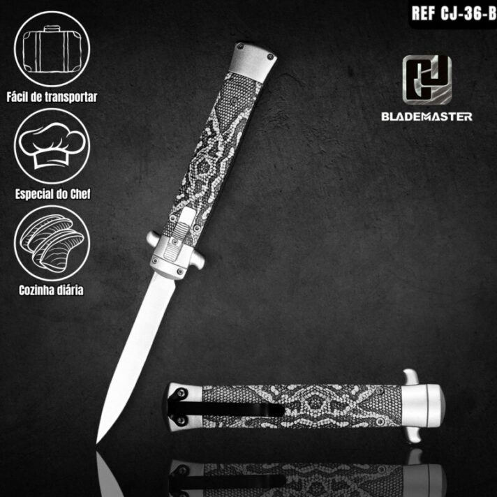 Canivete Automático Stiletto Italiano 22CM Naja CJ-36-B