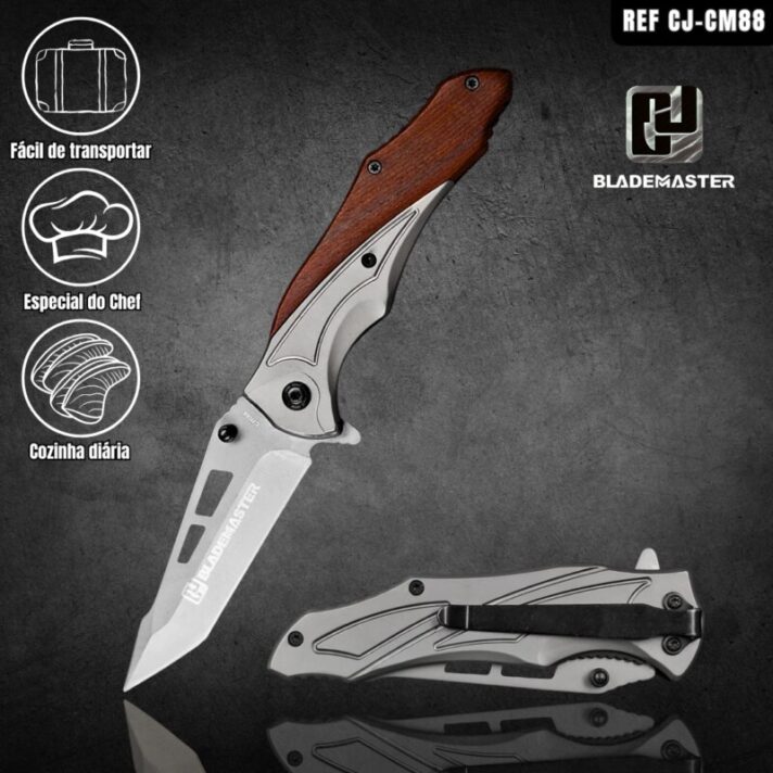 Canivete Tático Blademaster Pesca Camping clip Bolso CJ-CM88