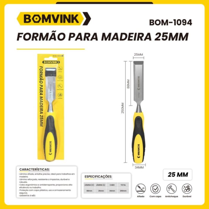 FORMÃO PARA MADEIRA 25MM BOMVINK BOM-1094