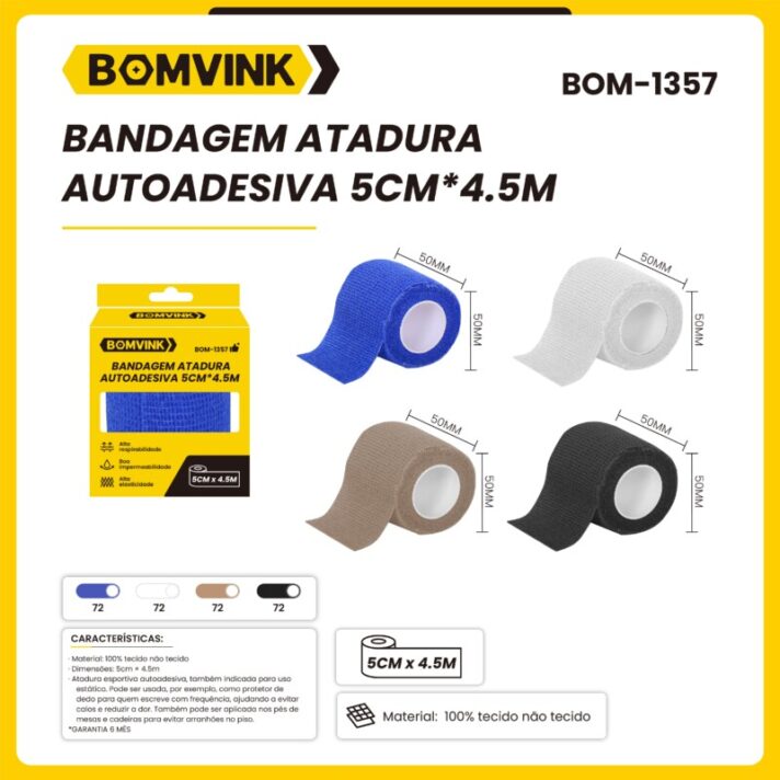 BANDAGEM AUTOADESIVA 5CM*4.5M BOMVINK BOM-1357