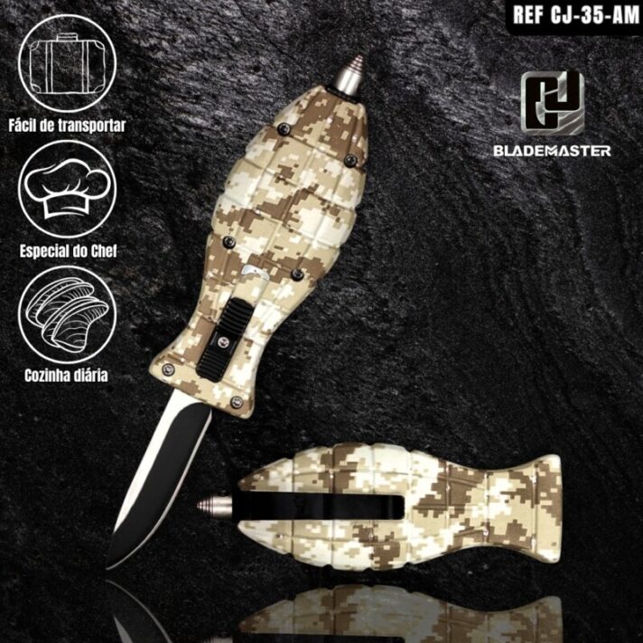 Canivete Benchmade Automático Abertura Frontal Aço E Quebra Vidro CJ-35-AM