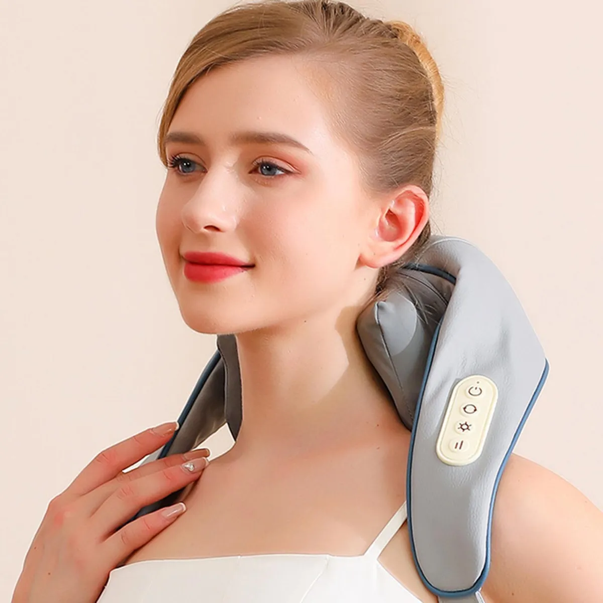 Massageador De Pescoço Cervical Compressão Alívio De Dor Sem Fio Recarregável OÁSIS MARKET OIH-5351 - Imagem 6