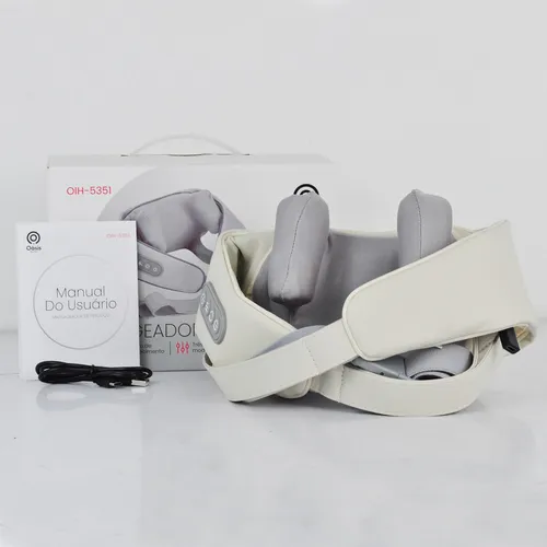 Massageador De Pescoço Cervical Compressão Alívio De Dor Sem Fio Recarregável OÁSIS MARKET OIH-5351 - Imagem 4