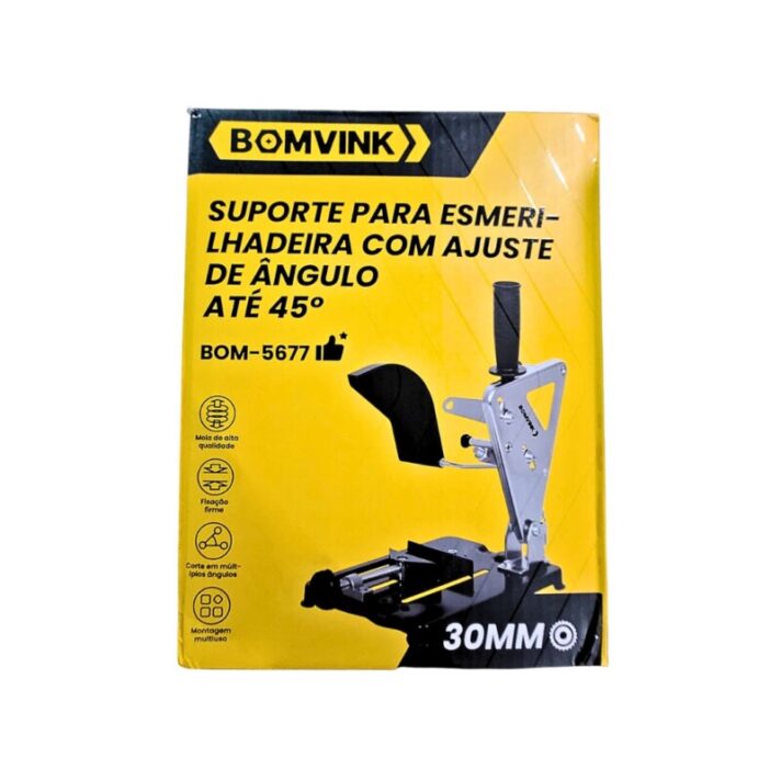 SUPORTE PARA ESMERILHADEIRA COM AJUSTE DE ANGULO ATÉ 45° BOMVINK BOM-5677