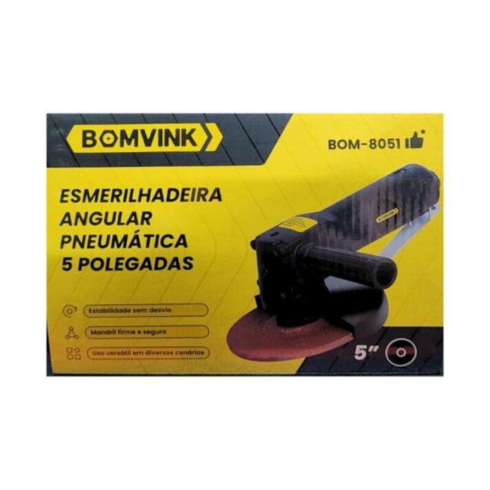 ESMERILHADERIA ANGULAR PNEUMÁTICA 5 POLEGADAS BOMVINK BOM-8051