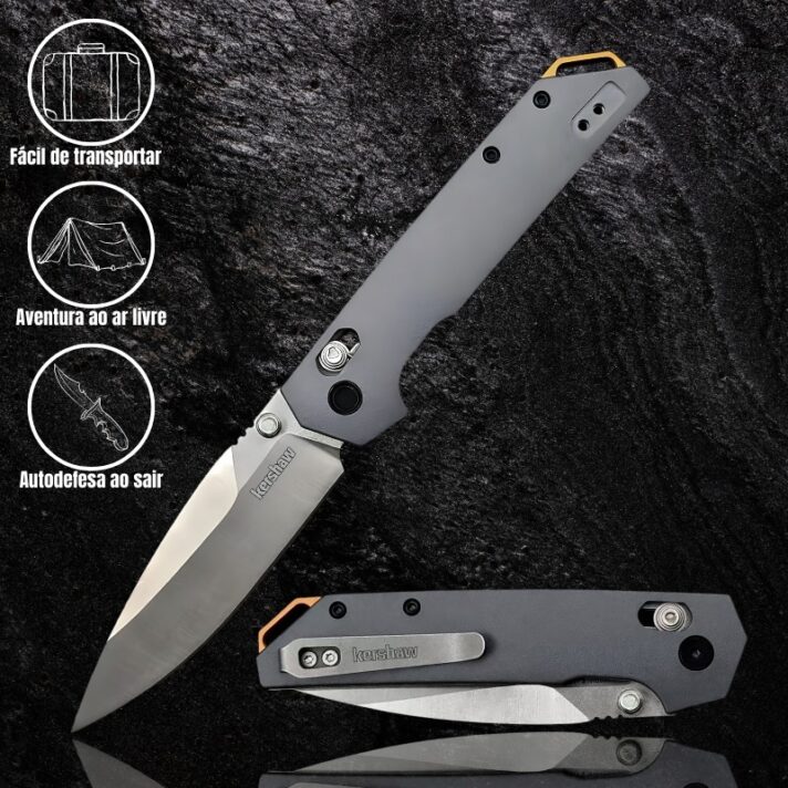 Canivete Top Iridium Duralock D2 Aço Steel Cabo Aluminio De Aviaçao CJ-68
