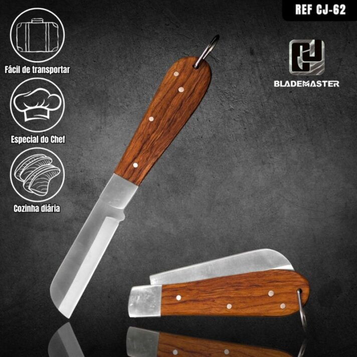Canivete Cabo De Maderia Aço Inox CJ-62