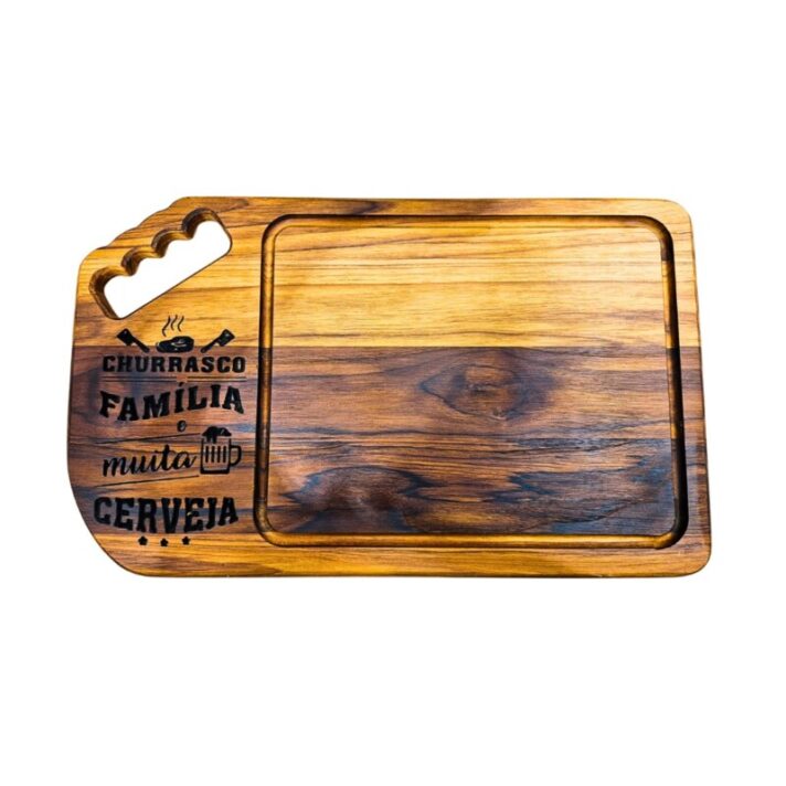 Tábua de Corte em Madeira Artesanal “Churrasco Família e Muita Cerveja” TÁBUA-FAMÍLIA-2