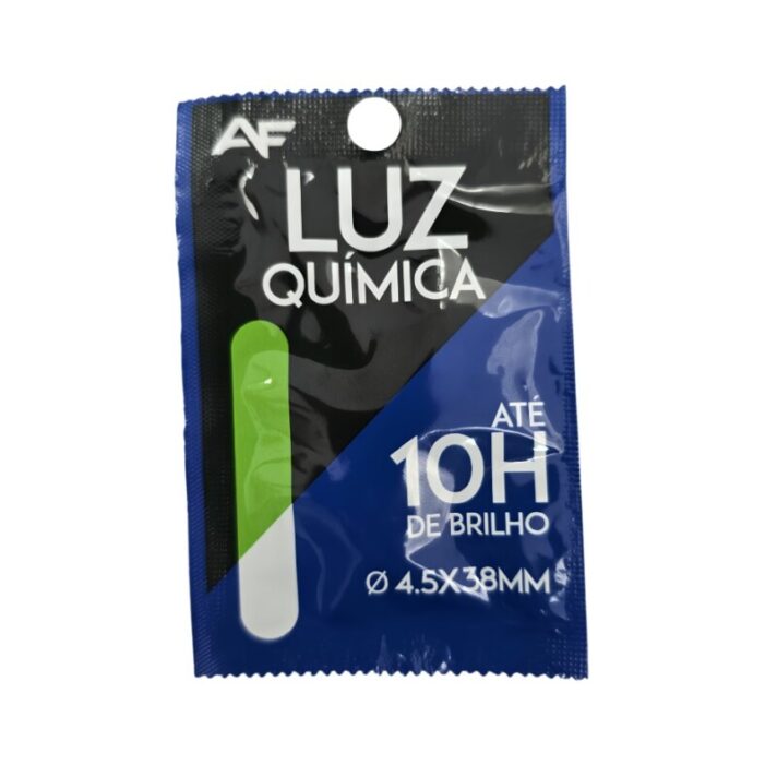 Boia Luz Química 4,5cm Até 10h de Brilho p/ Pescarias Noturnas Compacto Leve e Fácil de Usar Pacote c/ 2 und. LUZ QUÍMICA 4,5CM
