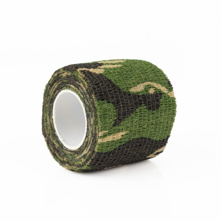 Fita de Proteção de Poliéster Cor Camuflagem 01 5cm x 5m p/ Atividades ao Ar Livre Pesca Caça Acampamento FT01