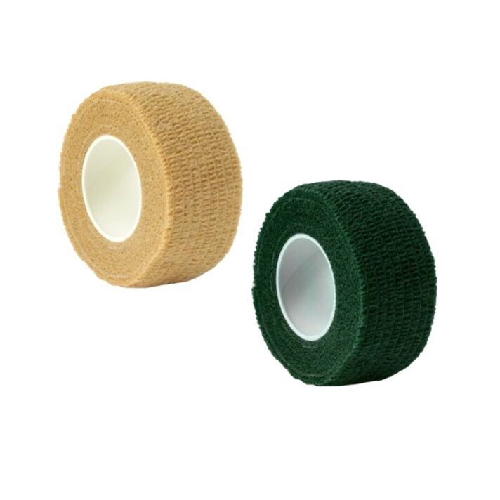 Fita Slim Cor Lisa Verde/Bege 2,5cm x 5m Pacote c/ 2 Peças de Uma Única Cor p/ Proteção FT SLIM LISA