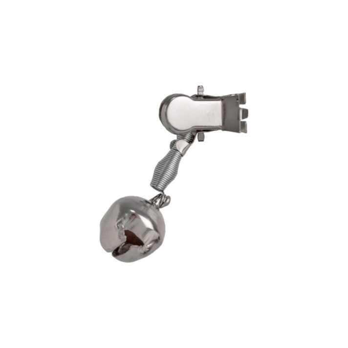 Sino Simples de Aço Inoxidável 5,5×1,6cm Pacote c/ Um Par para Detectar Fisgadas Durável e Fácil de Instalar SINO SIMPLES METAL
